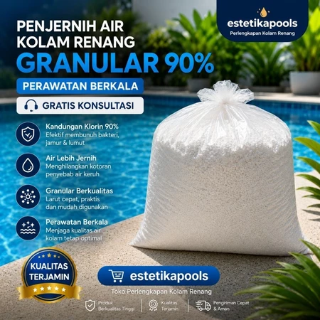 Penjernih Air Kolam Renang Granular 90% Perawatan Berkala Gratis Konsultasi